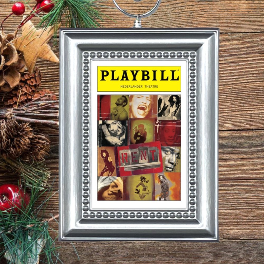 Rent Broadway Musical Playbill Christmas Tree Ornament - Picture 1 of 3